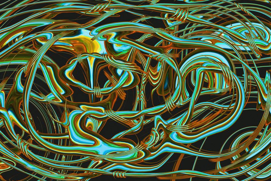 Diverse team of AI researchers and digital artists collaborating around a glowing screen