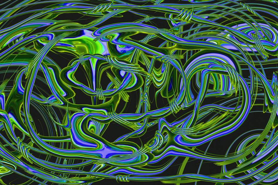 Futuristic AI neural network generating vivid digital artwork on a sleek interface